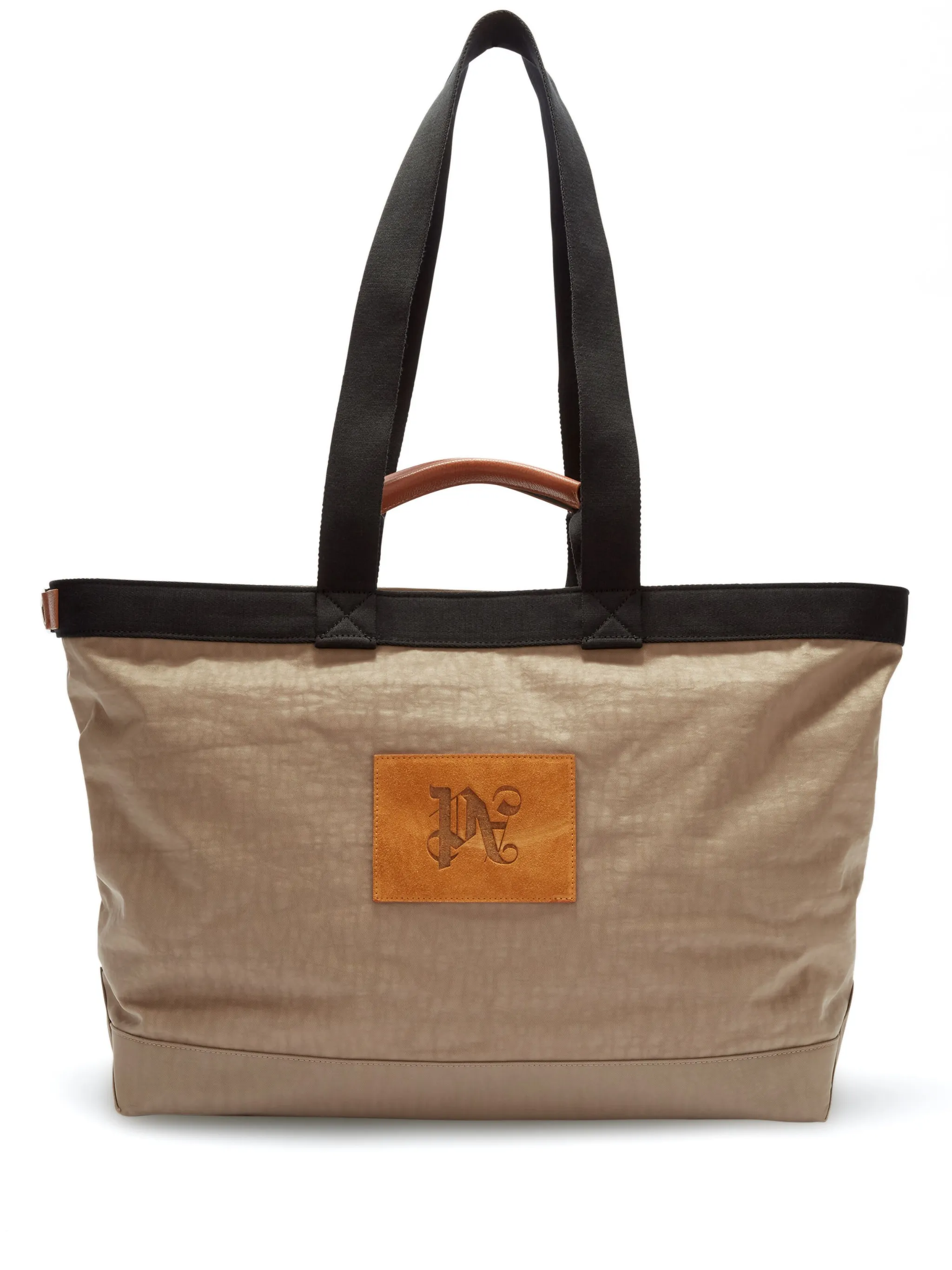 Сумка-тоут с нашивкой-логотипом Palm Angels, бежевый
Сумка-тоут с нашивкой-логотипом Palm Angels, бежевый