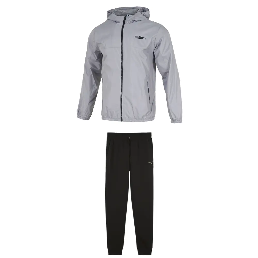 Спортивный комплект мужской одежды топ+черные брюки PUMA, серый/черный
Спортивный комплект мужской одежды топ+черные брюки PUMA, серый/черный