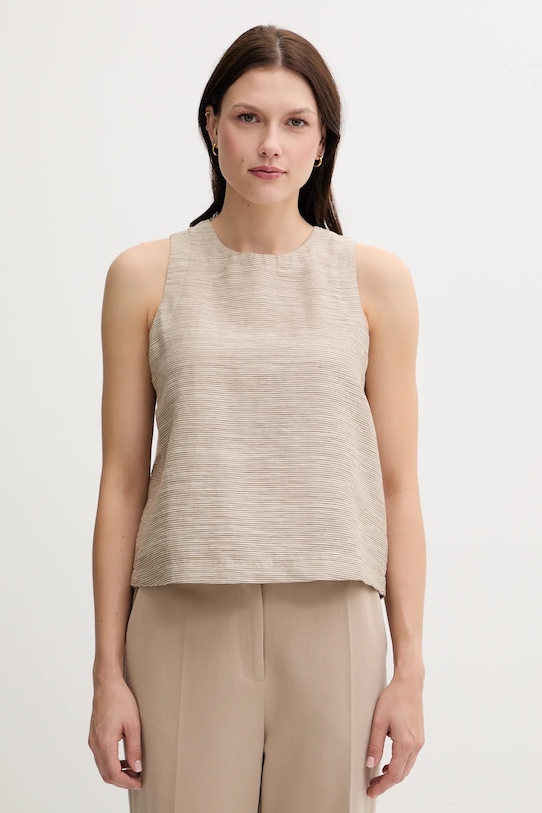 Блузка с добавлением льна United Colors Of Benetton, бежевый
Блузка с добавлением льна United Colors Of Benetton, бежевый