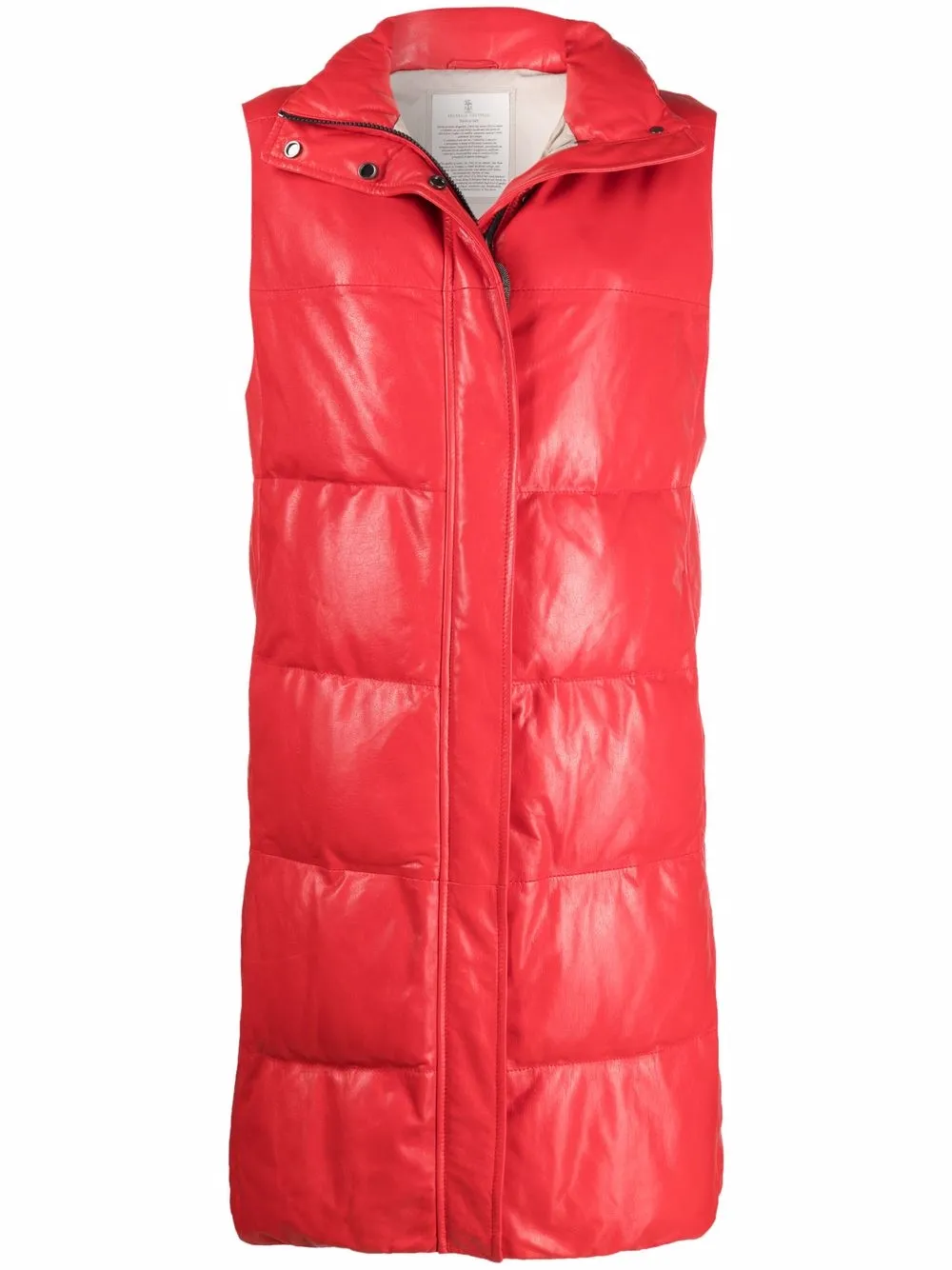 Длинный пуховик без рукавов Brunello Cucinelli, красный
Длинный пуховик без рукавов Brunello Cucinelli, красный