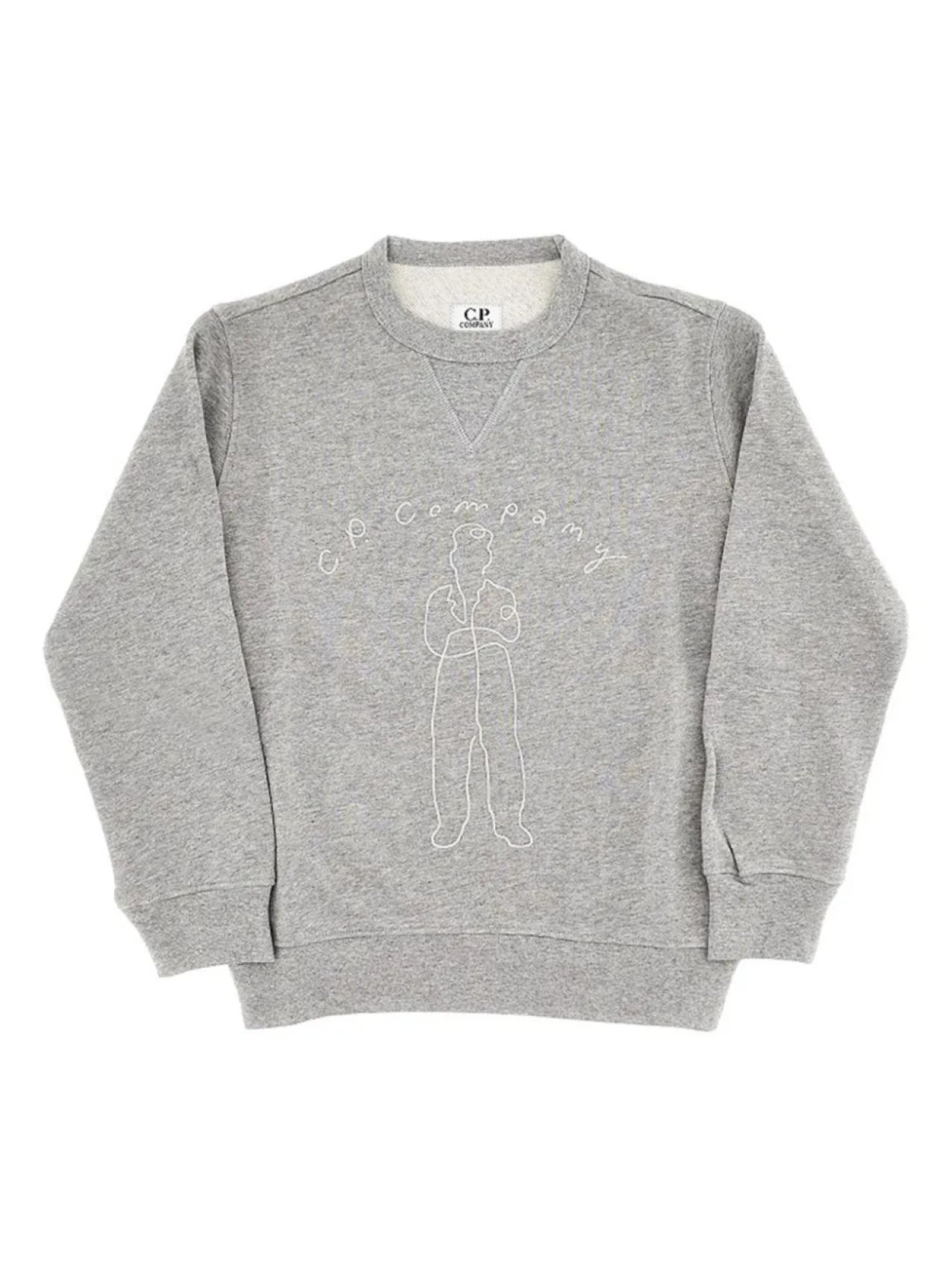 Детская толстовка с вышитым логотипом CP Company C.P. Company Kids, серый 
Детская толстовка с вышитым логотипом CP Company C.P. Company Kids, серый