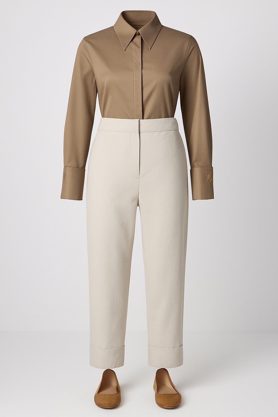 Широкие брюки Touche Prive, слоновая кость
Широкие брюки Touche Prive, слоновая кость