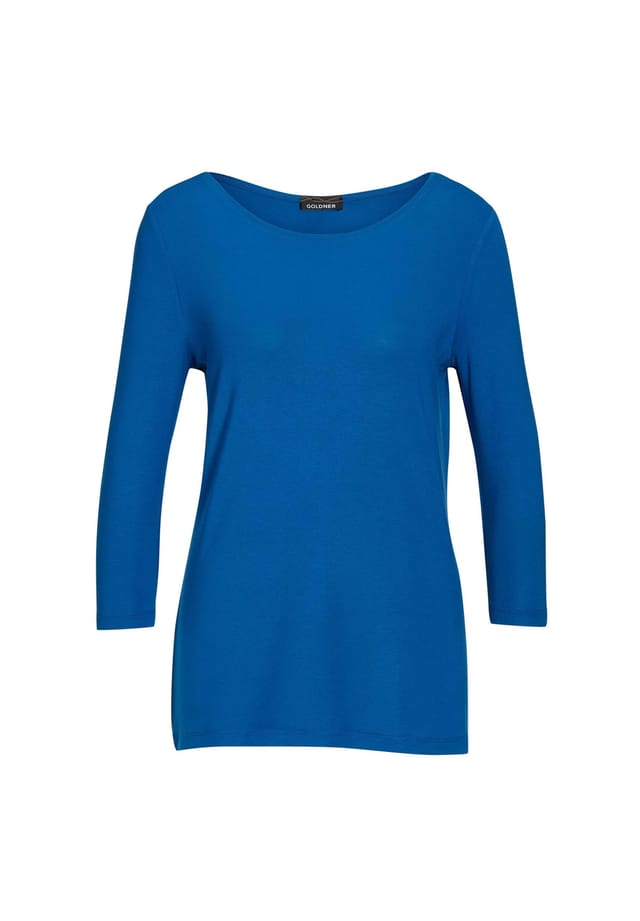 Короткий размер: удобная рубашка из вискозы с эластаном Goldner, синий
Короткий размер: удобная рубашка из вискозы с эластаном Goldner, синий