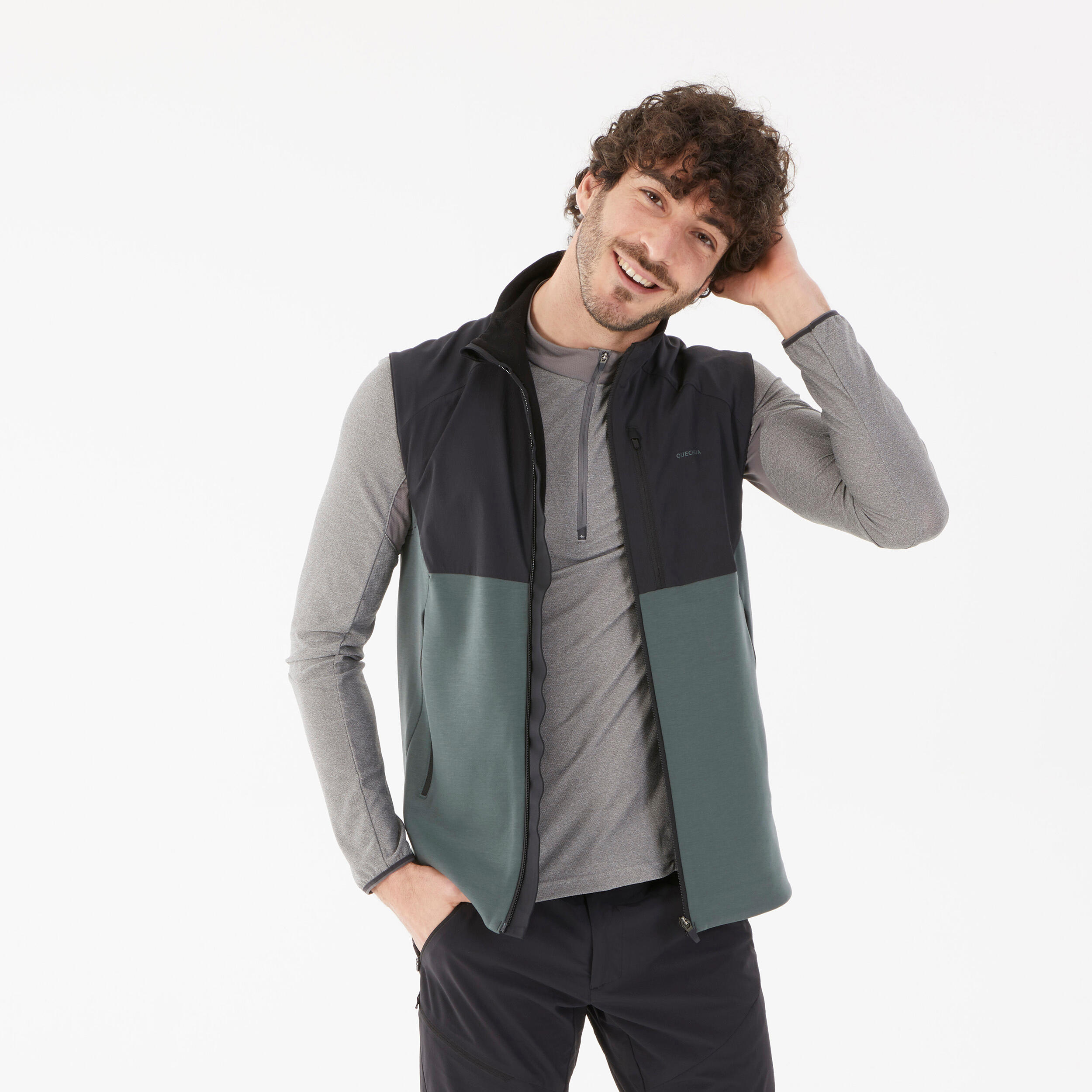 Мужская флисовая жилетка для горного треккинга Quechua MH500 — зелёная
Мужская флисовая жилетка для горного треккинга Quechua MH500 — зелёная