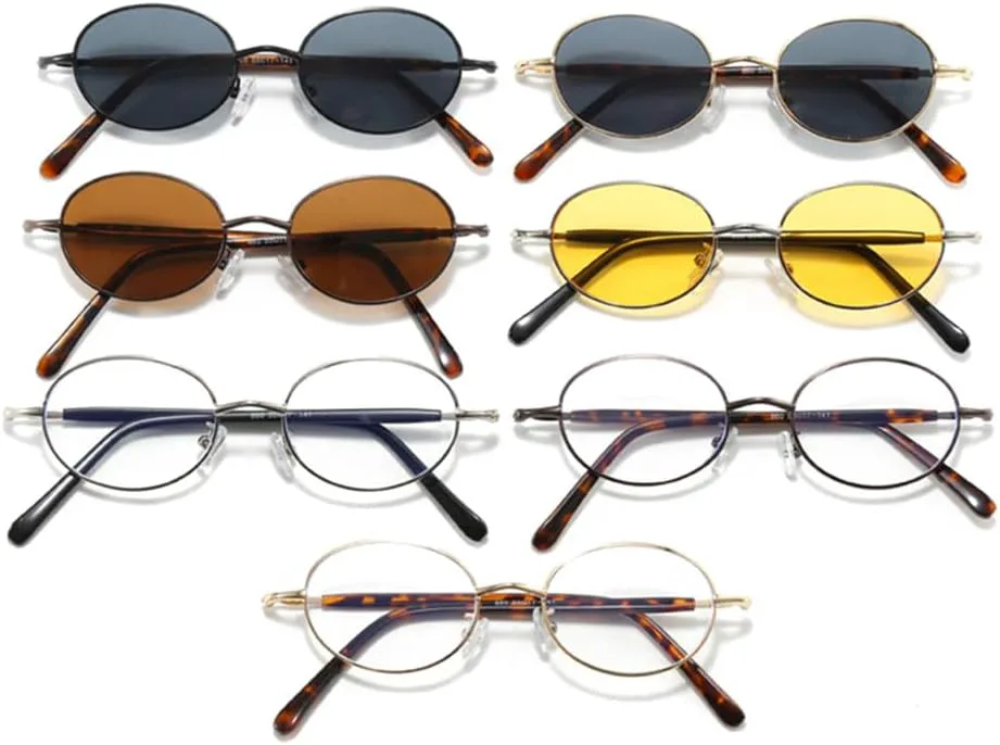 Овальные солнцезащитные очки для женщин в стиле панк для мужчин, модные, с прозрачными линзами, оправа, защита от УФ-излучения UV400 generic, Silver Black Yellow
Овальные солнцезащитные очки для женщин в стиле панк для мужчин, модные, с прозрачными линзами, оправа, защита от УФ-излучения UV400 generic, Silver Black Yellow