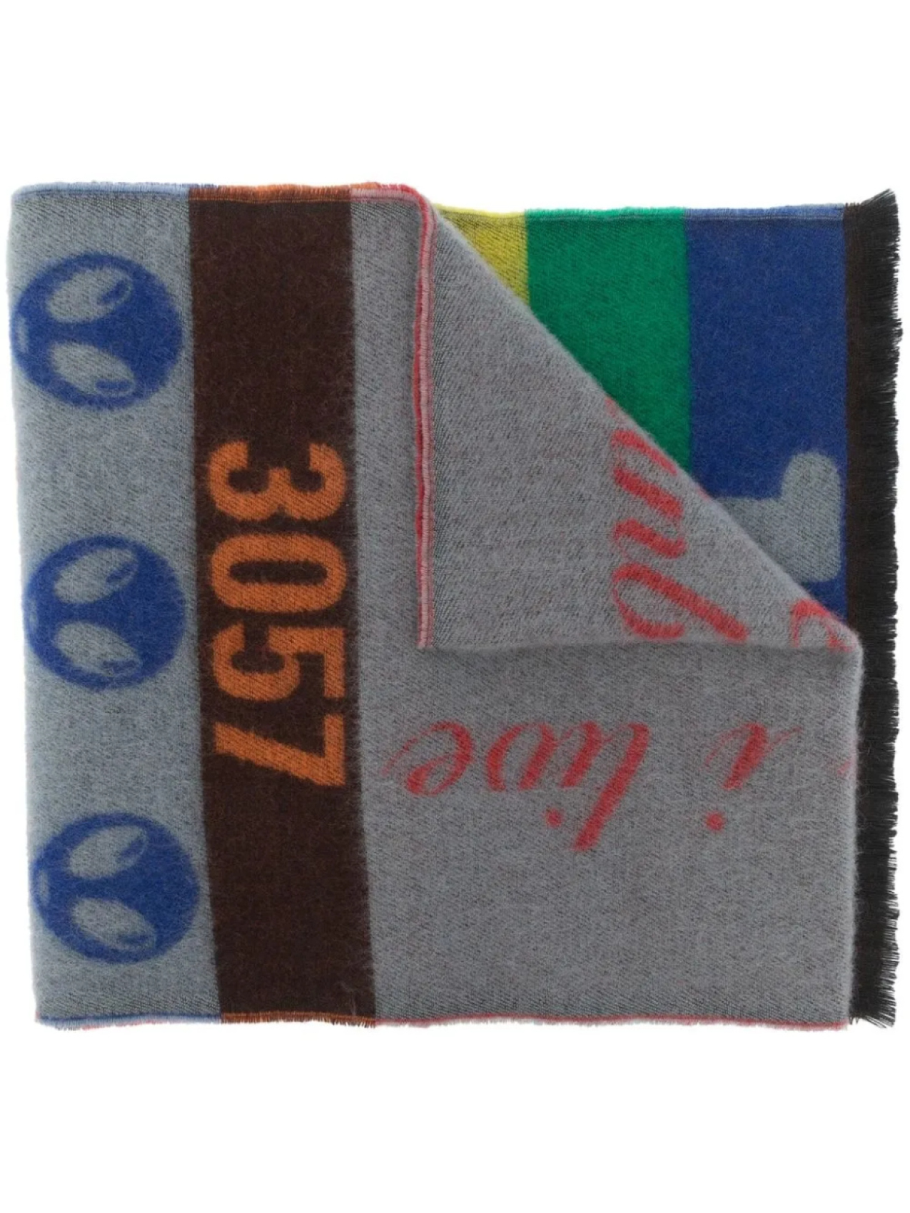 Шерстяной шарф с графичным принтом Walter Van Beirendonck, серый
Шерстяной шарф с графичным принтом Walter Van Beirendonck, серый