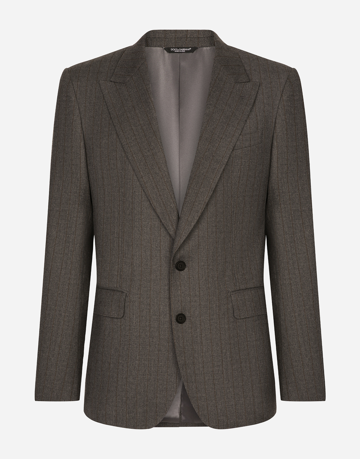 Однобортный пиджак из фланели в тонкую полоску Dolce & Gabbana, мультиколор
Однобортный пиджак из фланели в тонкую полоску Dolce & Gabbana, мультиколор