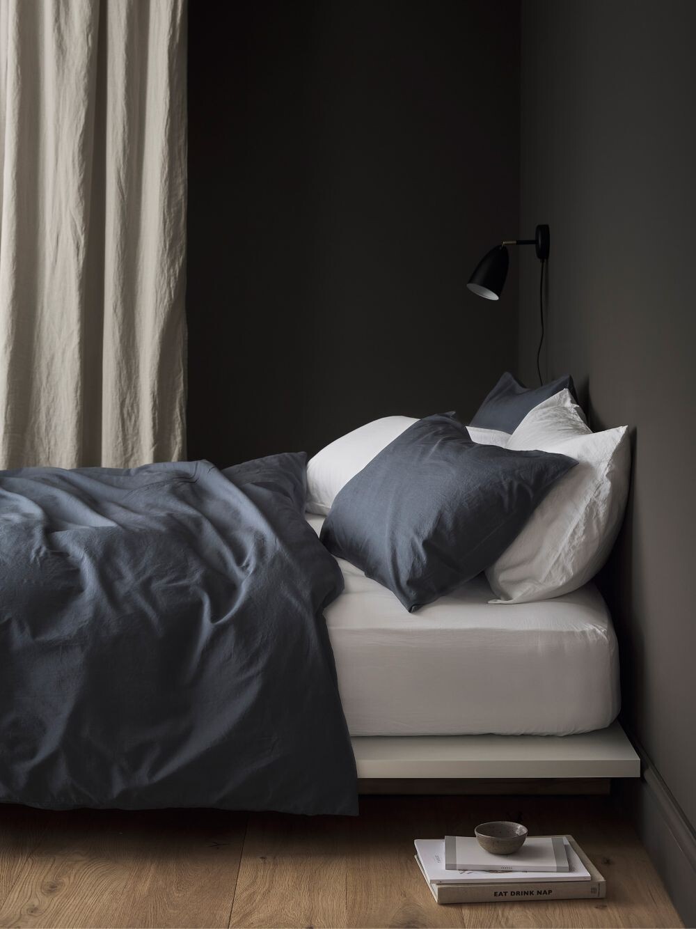 Двойной пододеяльник из хлопка Bedfolk, чернильный, Черный, Двойной пододеяльник из хлопка Bedfolk, чернильный 
Двойной пододеяльник из хлопка Bedfolk, чернильный, Черный, Двойной пододеяльник из хлопка Bedfolk, чернильный