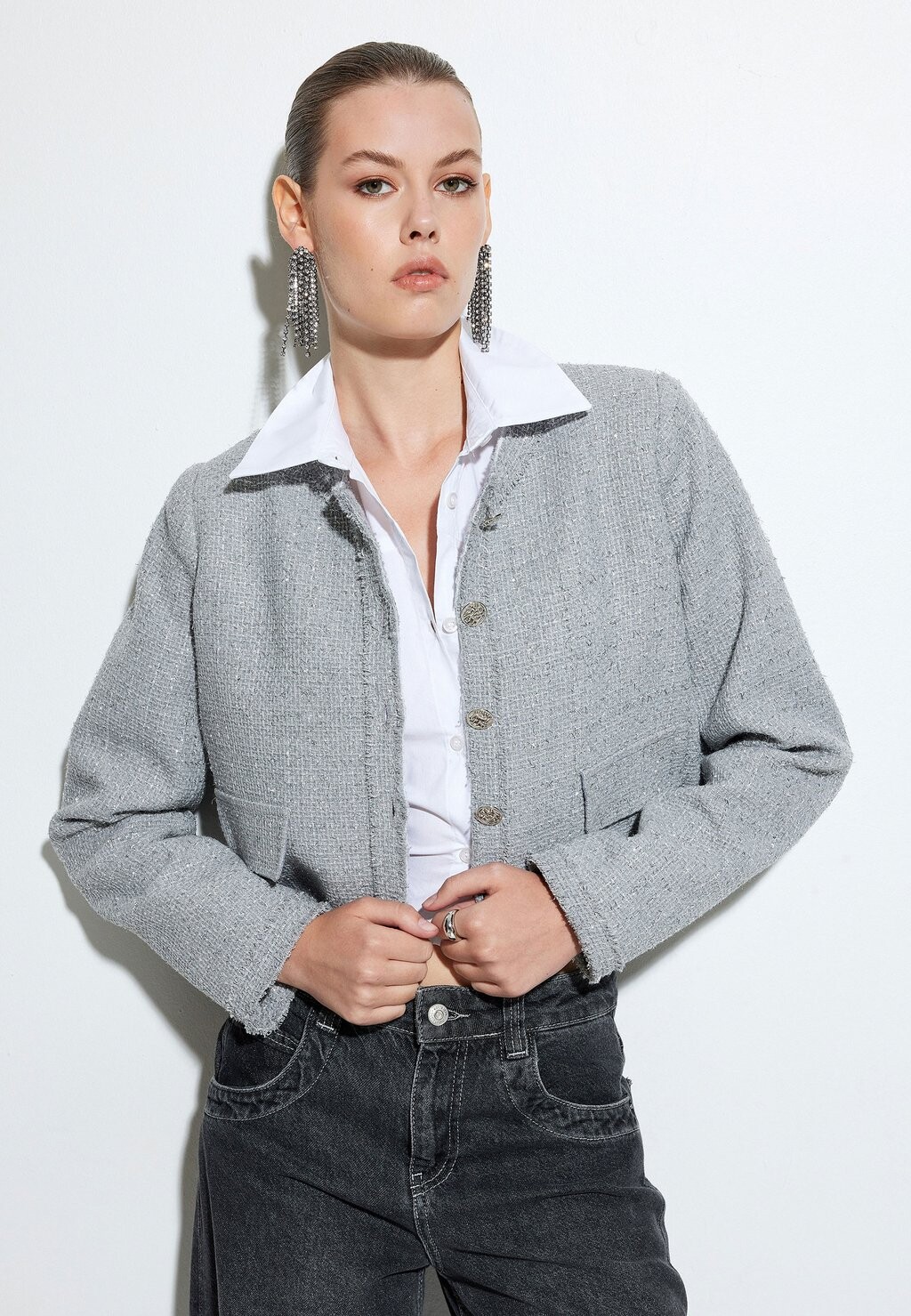 Блейзер TWEED CROP Koton, серый
Блейзер TWEED CROP Koton, серый