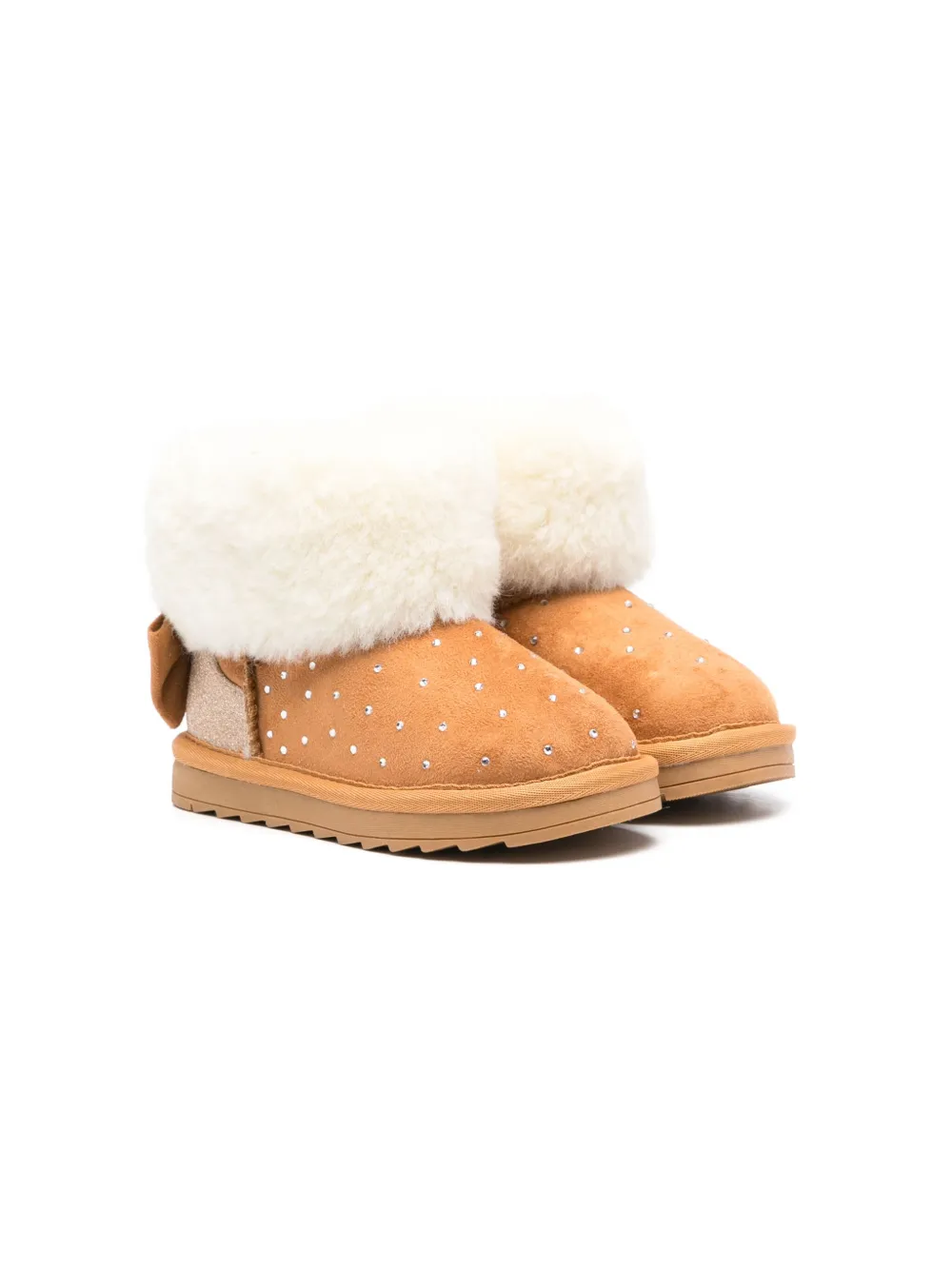 Ботинки со стразами Monnalisa, коричневый
Ботинки со стразами Monnalisa, коричневый