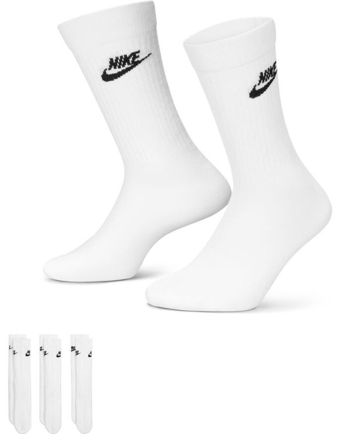 Nike — Everyday Essential — набор из 3 пар белых носков
Nike — Everyday Essential — набор из 3 пар белых носков