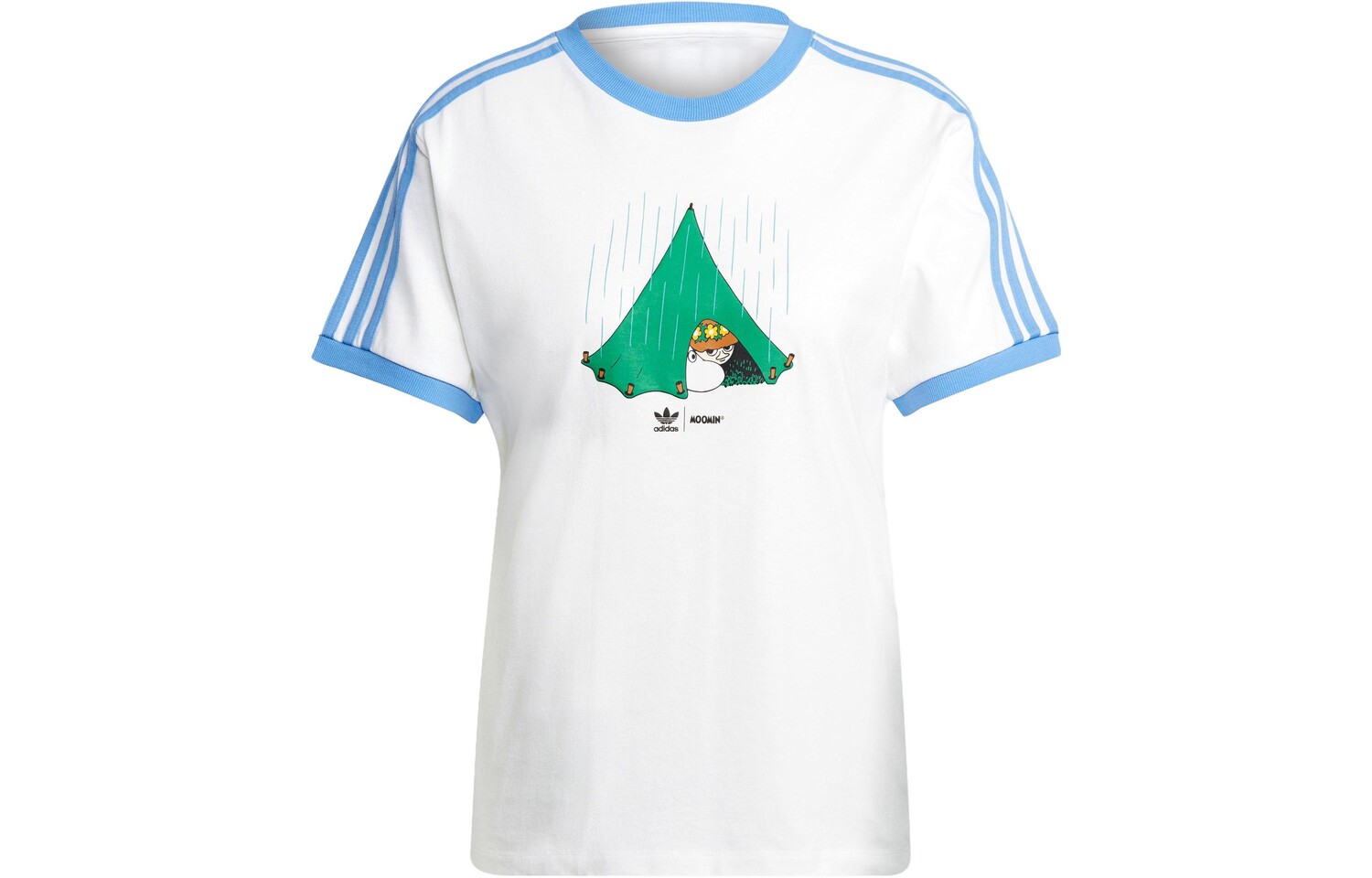 Футболка с тремя полосками Moomin X, женская, белая Adidas Originals
Футболка с тремя полосками Moomin X, женская, белая Adidas Originals
