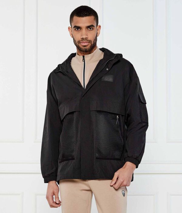 Куртка Loose fit Ea7, черный 
Куртка Loose fit Ea7, черный