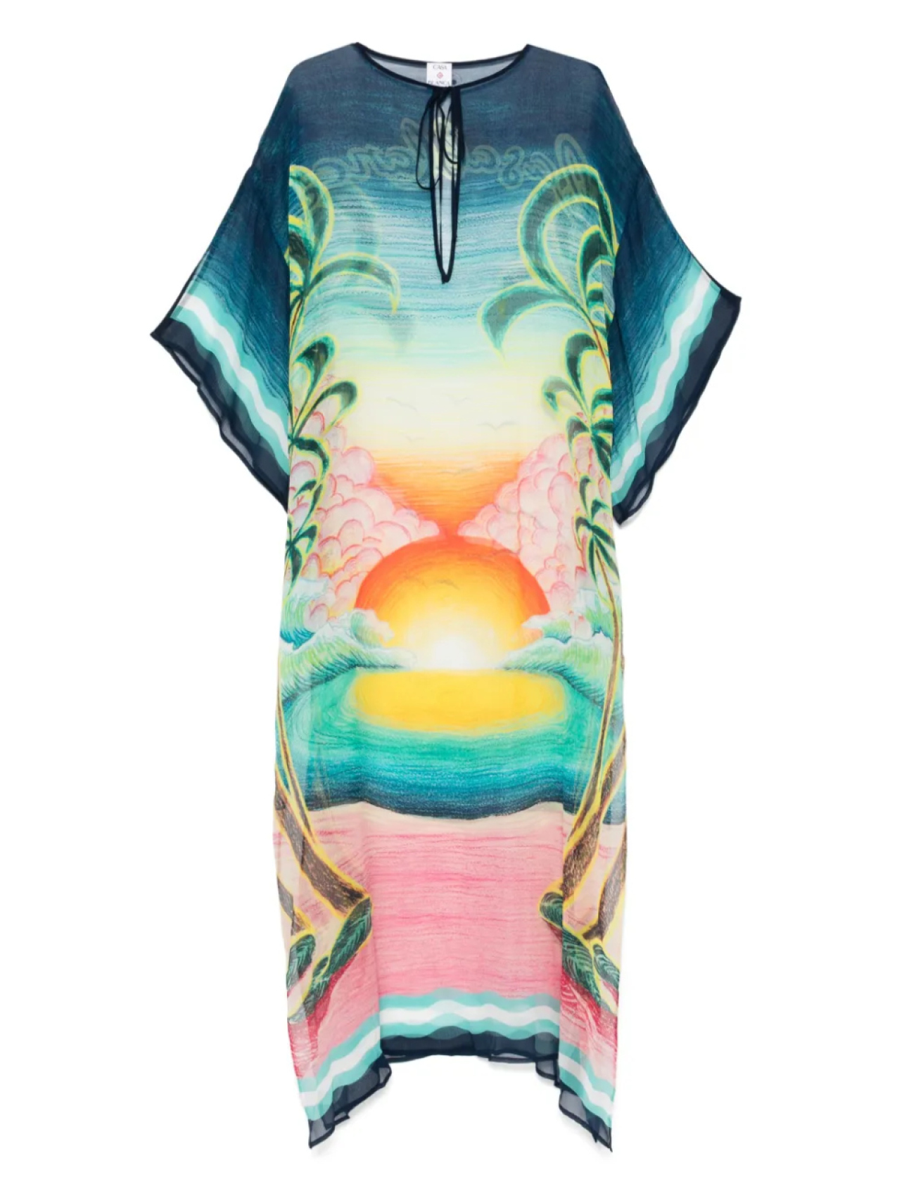 Шелковое платье макси Casablanca, синий
Шелковое платье макси Casablanca, синий