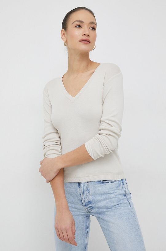 Хлопковый свитер United Colors of Benetton, бежевый
Хлопковый свитер United Colors of Benetton, бежевый