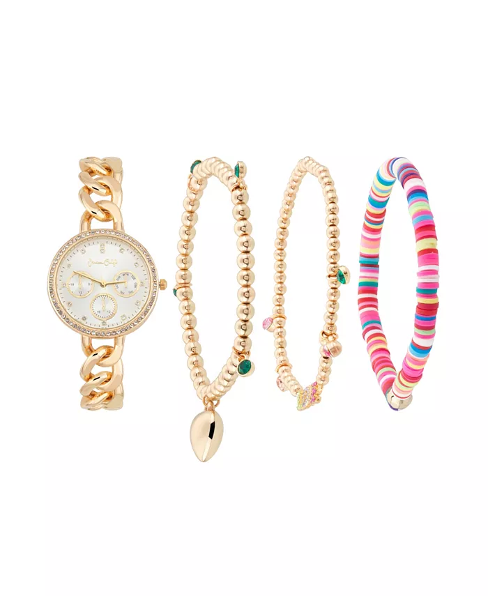 Женские вдохновляющие наручные часы-браслет с позолоченным металлическим корпусом 34 мм в подарочном наборе Jessica Carlyle
Женские вдохновляющие наручные часы-браслет с позолоченным металлическим корпусом 34 мм в подарочном наборе Jessica Carlyle