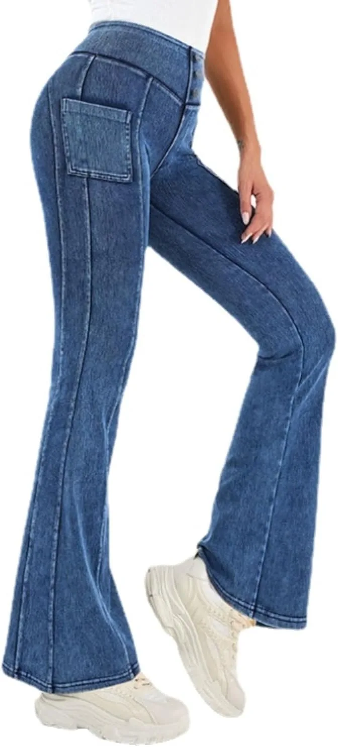 Женские джинсы-джеггинсы bootcut с эффектом tummy control и высокой посадкой MININAI
Женские джинсы-джеггинсы bootcut с эффектом tummy control и высокой посадкой MININAI