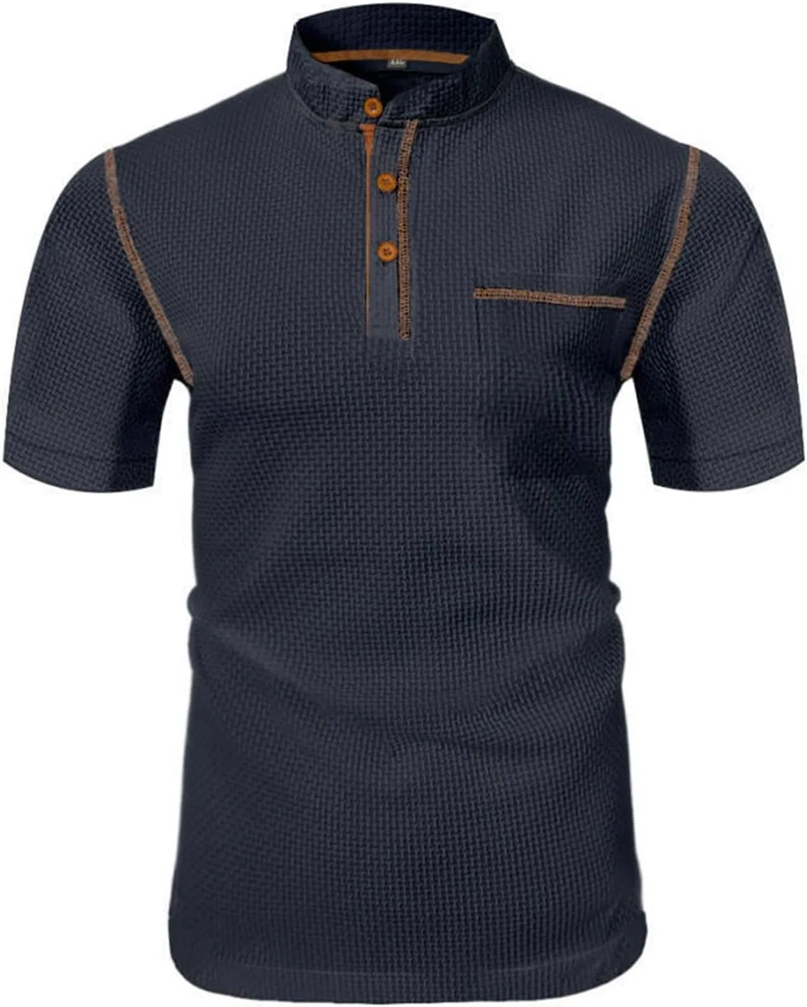 Мужская футболка Henley с коротким рукавом и нагрудным карманом Xiaojmake
Мужская футболка Henley с коротким рукавом и нагрудным карманом Xiaojmake