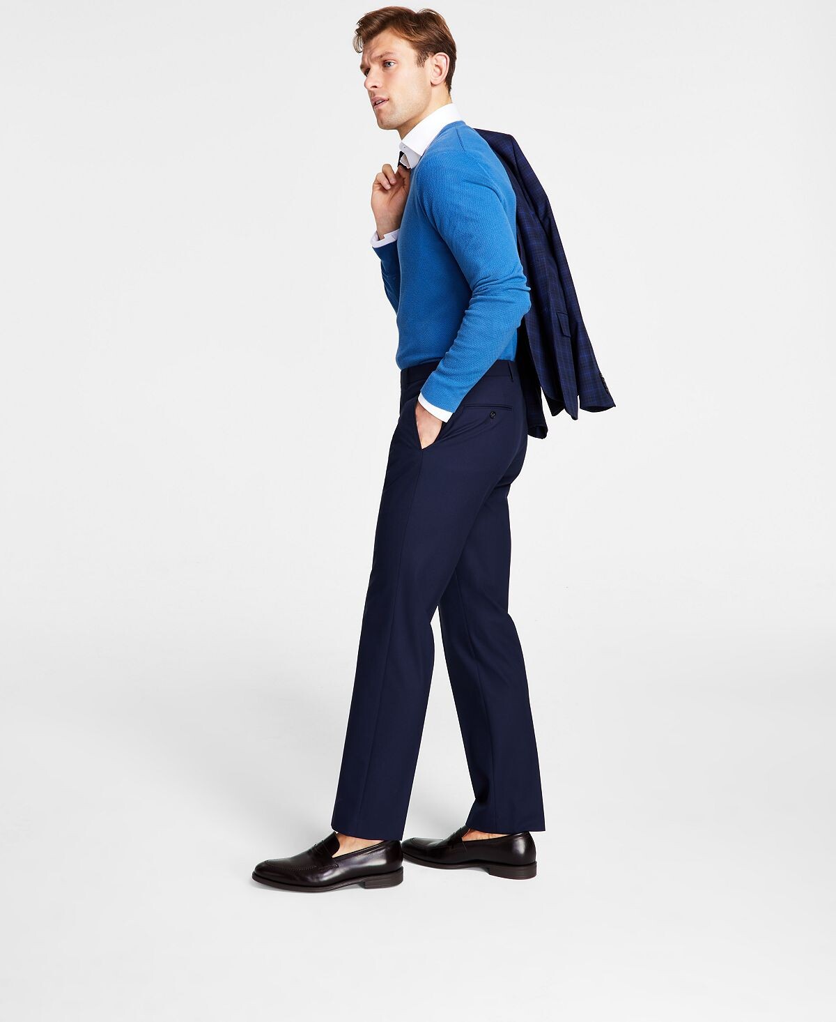 Мужские однотонные брюки классического кроя Michael Kors
Мужские однотонные брюки классического кроя Michael Kors