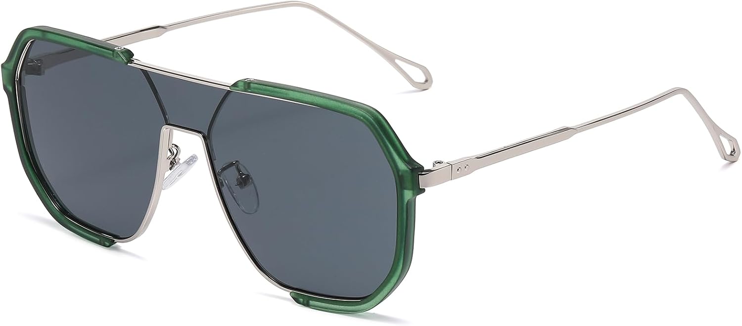 Винтажные большие квадратные металлические солнцезащитные очки унисекс, модные ретро-очки в стиле 70-х, большие очки-авиаторы с защитой от УФ-излучения UV400 FLJMRAVER, A4* Silver / Green
Винтажные большие квадратные металлические солнцезащитные очки унисекс, модные ретро-очки в стиле 70-х, большие очки-авиаторы с защитой от УФ-излучения UV400 FLJMRAVER, A4* Silver / Green