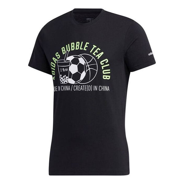 Футболка neo m fav jul tee2 printing sports round neck short sleeve black Adidas, черный 
Футболка neo m fav jul tee2 printing sports round neck short sleeve black Adidas, черный