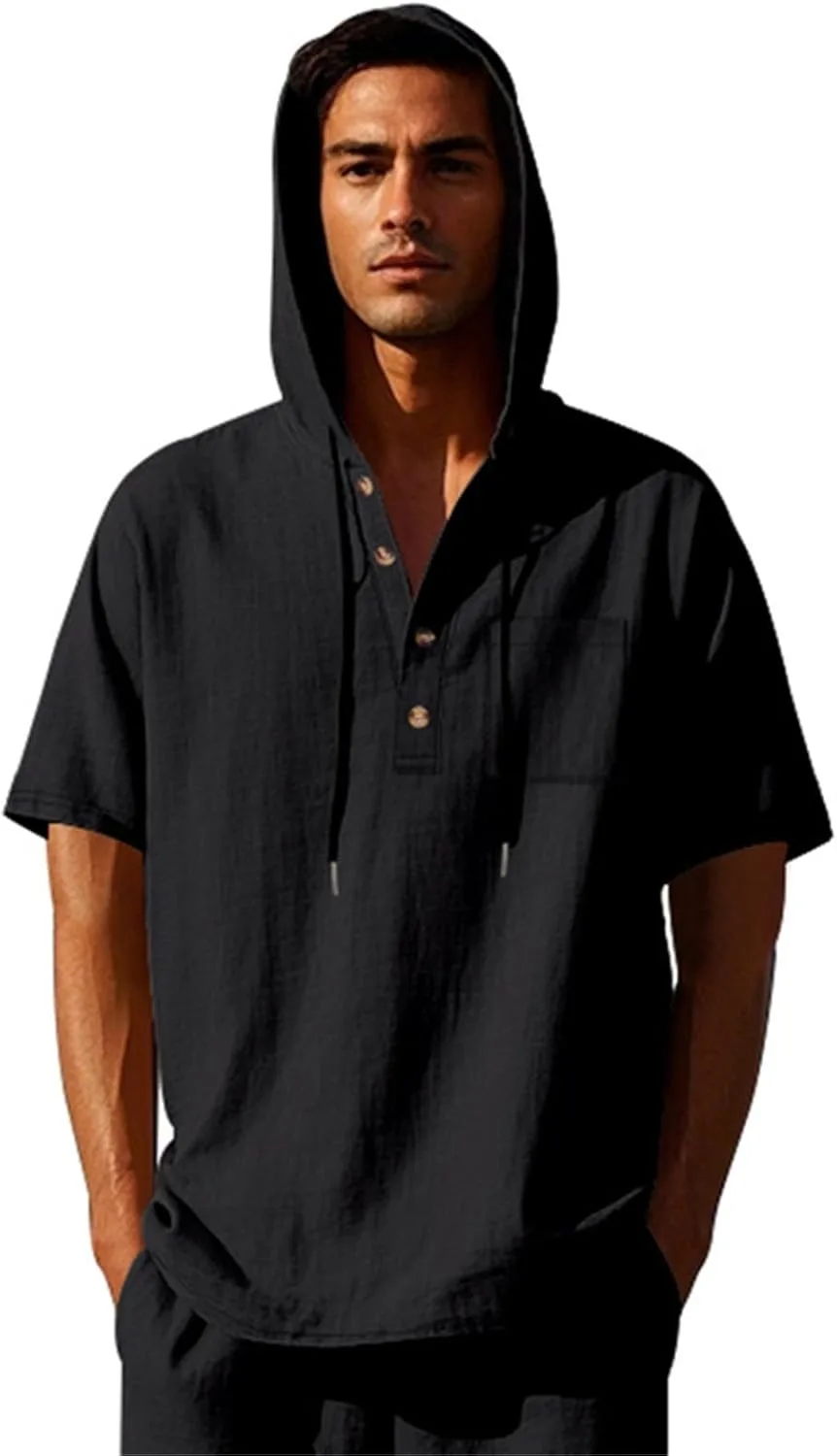 Толстовка с капюшоном для мужчин, летняя, легкая, с короткими рукавами
Толстовка с капюшоном для мужчин, летняя, легкая, с короткими рукавами