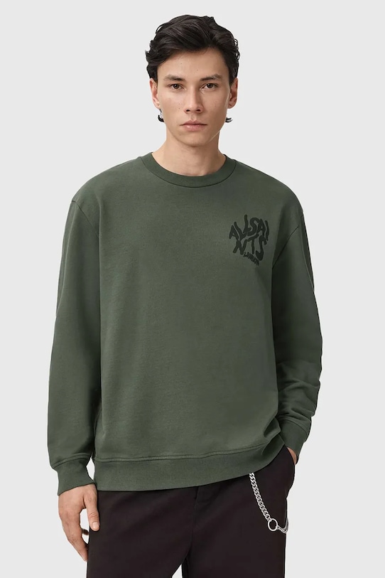 Хлопковая толстовка ORLANDO Allsaints, зеленый
Хлопковая толстовка ORLANDO Allsaints, зеленый