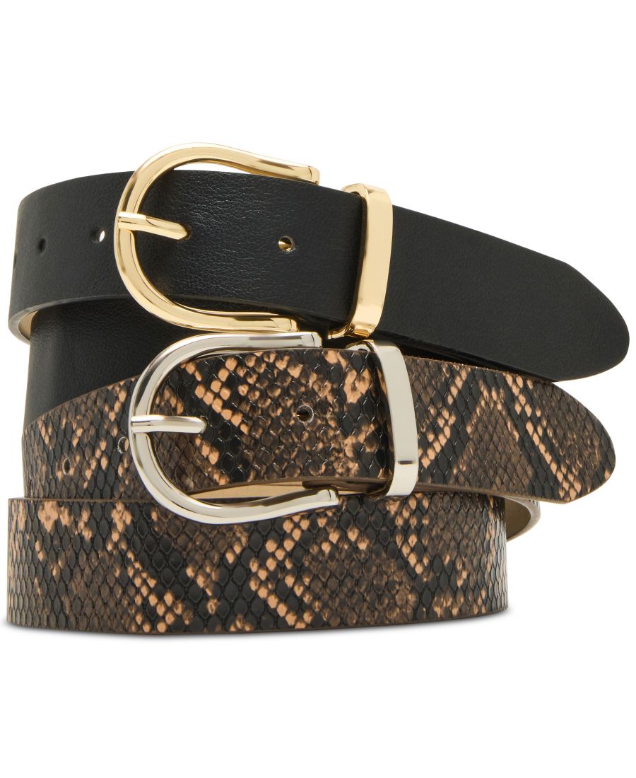 Ремень из искусственной кожи 1-3/10 дюйма, комплект из 2 штук Steve Madden, Python Multi
Ремень из искусственной кожи 1-3/10 дюйма, комплект из 2 штук Steve Madden, Python Multi