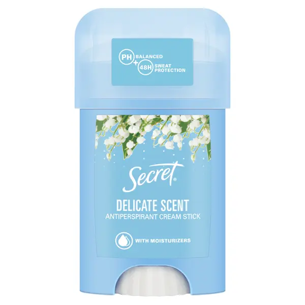 Кремовый антиперспирант-карандаш для женщин, 40 мл Secret Delicate scent
Кремовый антиперспирант-карандаш для женщин, 40 мл Secret Delicate scent