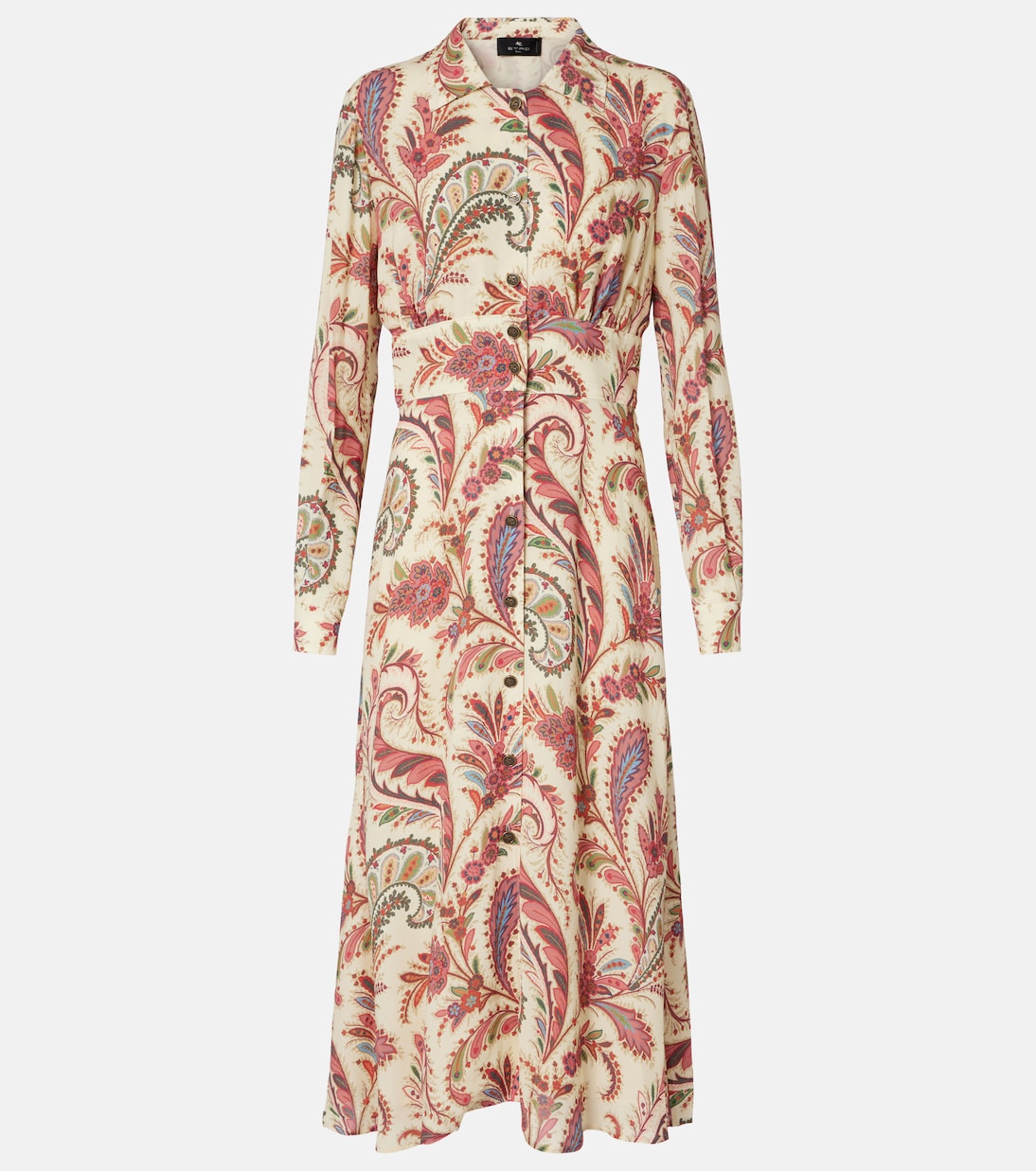 Платье-рубашка с узором пейсли Etro, Stampa F.Do Bianco
Платье-рубашка с узором пейсли Etro, Stampa F.Do Bianco
