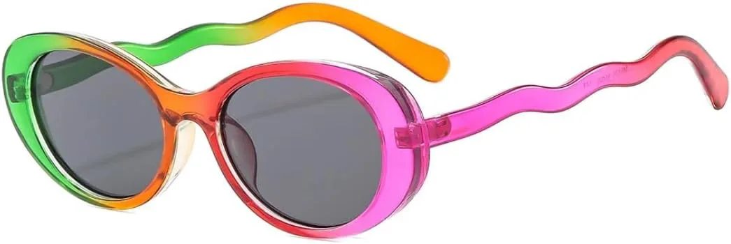 Солнцезащитные очки для мужчин и женщин - защита UV400 - маленькие овальные градиентные линзы для занятий спортом на открытом воздухе и вождения DSVIGF, Green Purple
Солнцезащитные очки для мужчин и женщин - защита UV400 - маленькие овальные градиентные линзы для занятий спортом на открытом воздухе и вождения DSVIGF, Green Purple