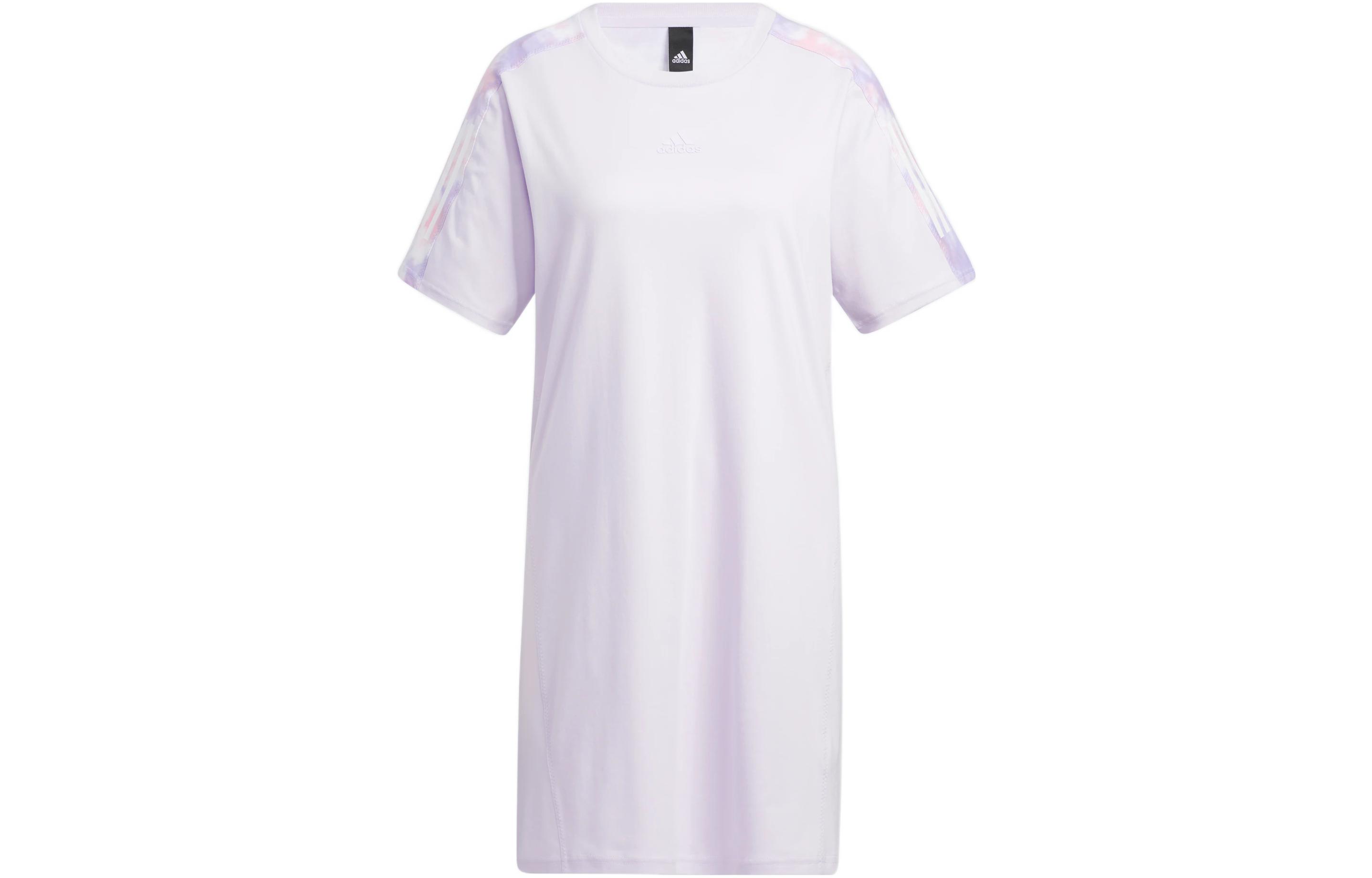 Женское платье с короткими рукавами светло-фиолетового цвета Adidas
Женское платье с короткими рукавами светло-фиолетового цвета Adidas