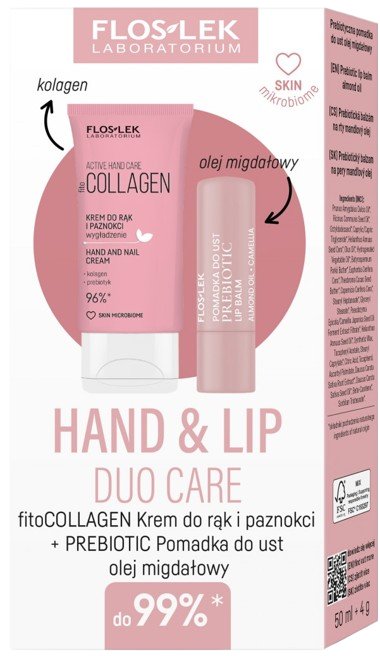 Набор средств по уходу за руками и губами Flos-Lek, лабораторный крем и помада
Набор средств по уходу за руками и губами Flos-Lek, лабораторный крем и помада