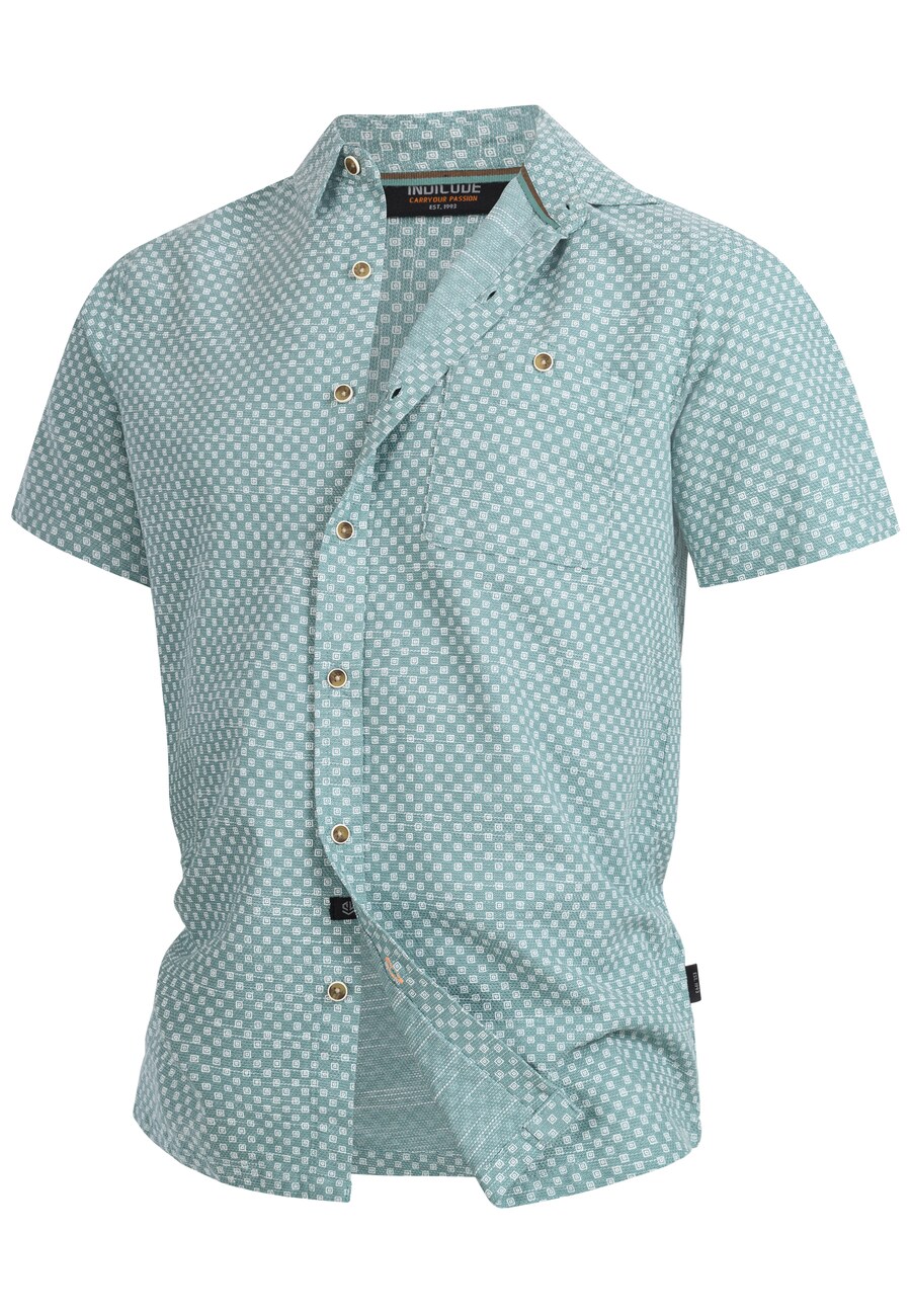 Рубашка на пуговицах классического кроя INDICODE JEANS Way, Turquoise
Рубашка на пуговицах классического кроя INDICODE JEANS Way, Turquoise