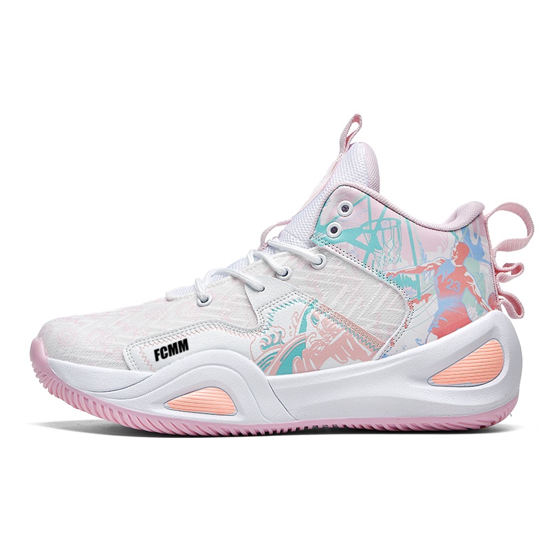 Нескользящие, дышащие, износостойкие баскетбольные кроссовки для подростков FCMM, белый/розовый
Нескользящие, дышащие, износостойкие баскетбольные кроссовки для подростков FCMM, белый/розовый