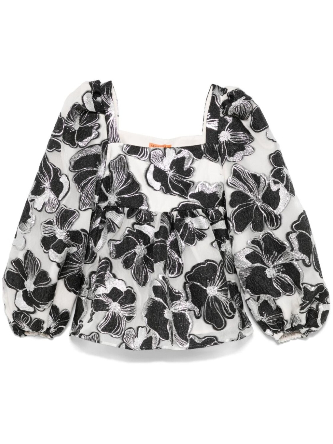 Топ с квадратным вырезом и жаккардовым узором Anemone Stine Goya, белый
Топ с квадратным вырезом и жаккардовым узором Anemone Stine Goya, белый