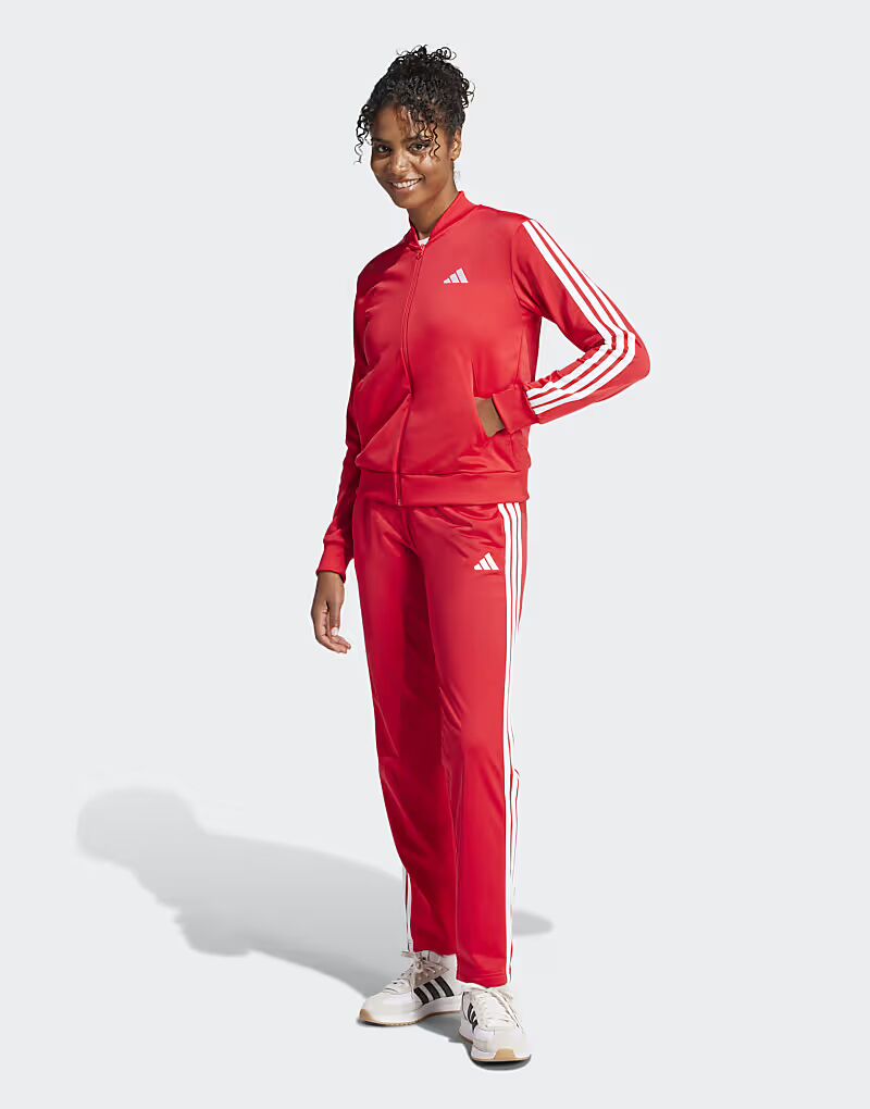 Спортивный костюм performance Essentials с тремя полосками в чистом рубиново-белом цвете Adidas Performance
Спортивный костюм performance Essentials с тремя полосками в чистом рубиново-белом цвете Adidas Performance