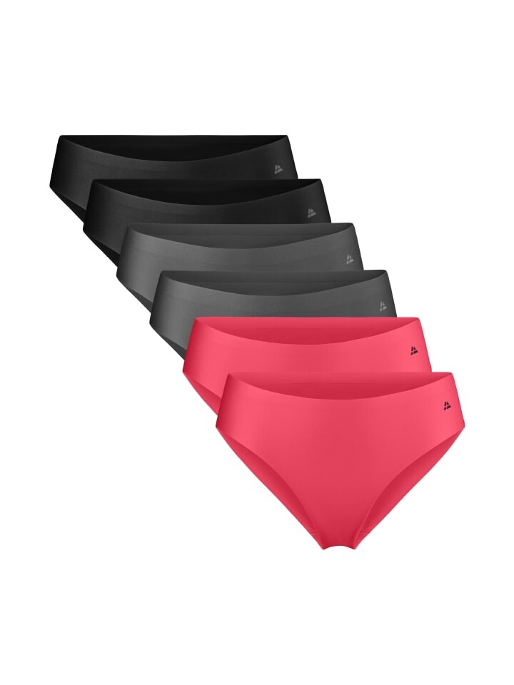 Трусы DANISH ENDURANCE Slip Invisible Bikini Slip, цвет black/grey/pink 
Трусы DANISH ENDURANCE Slip Invisible Bikini Slip, цвет black/grey/pink