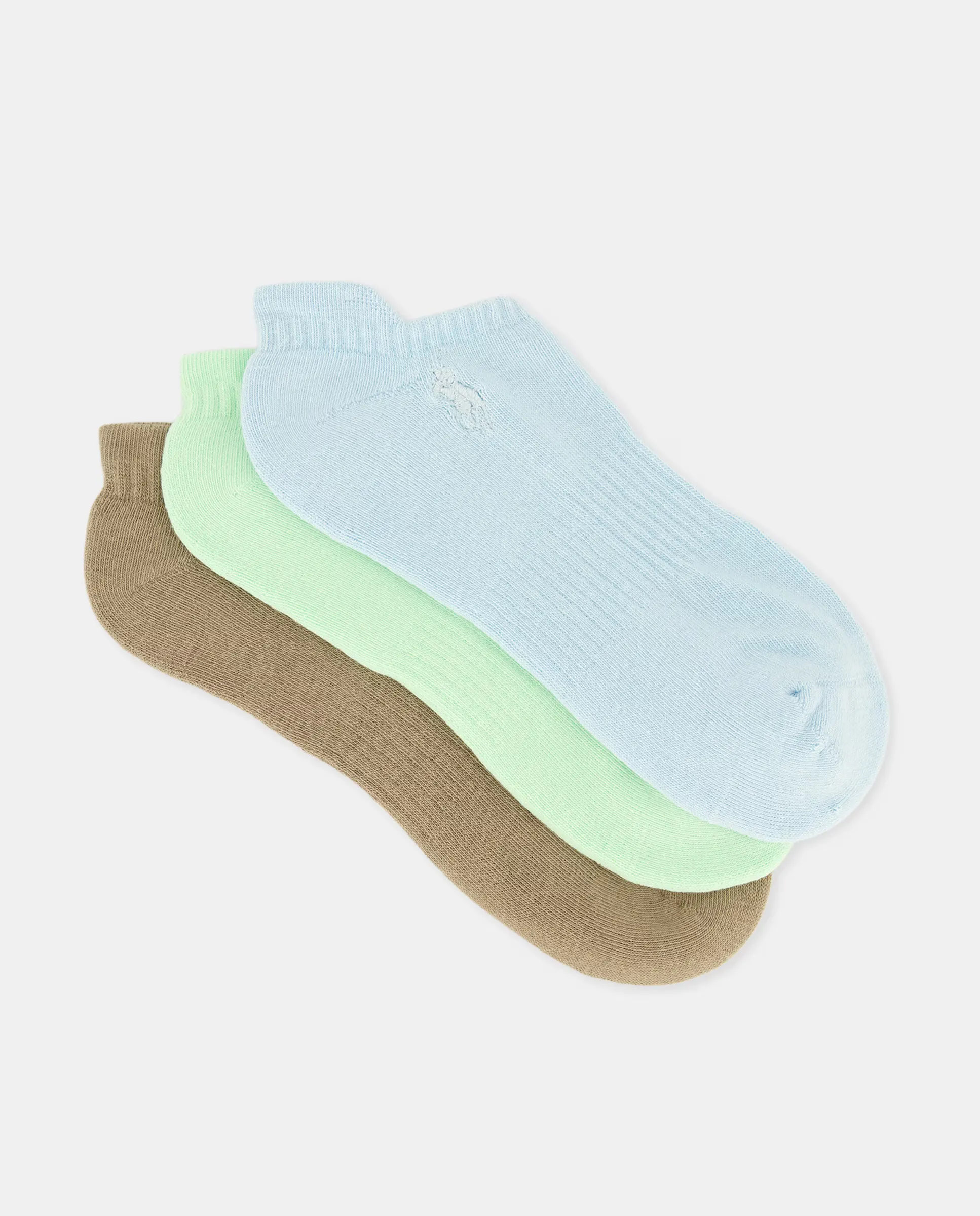 Набор из трех мужских носков-следков с вышитым конем Polo Ralph Lauren, мультиколор
Набор из трех мужских носков-следков с вышитым конем Polo Ralph Lauren, мультиколор