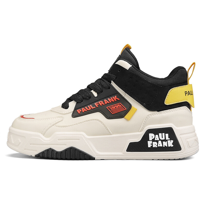 Кеды мужские, обувь для скейтбординга средняя высота Paul Frank, бежевый/хаки 
Кеды мужские, обувь для скейтбординга средняя высота Paul Frank, бежевый/хаки