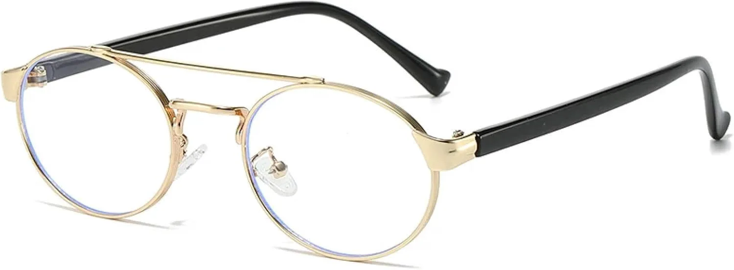 Винтажные металлические солнцезащитные очки с двойной перемычкой, овальные, для женщин, в стиле панк, для мужчин, с градиентным покрытием UV400 HHZZYVY, Golden Clear
Винтажные металлические солнцезащитные очки с двойной перемычкой, овальные, для женщин, в стиле панк, для мужчин, с градиентным покрытием UV400 HHZZYVY, Golden Clear