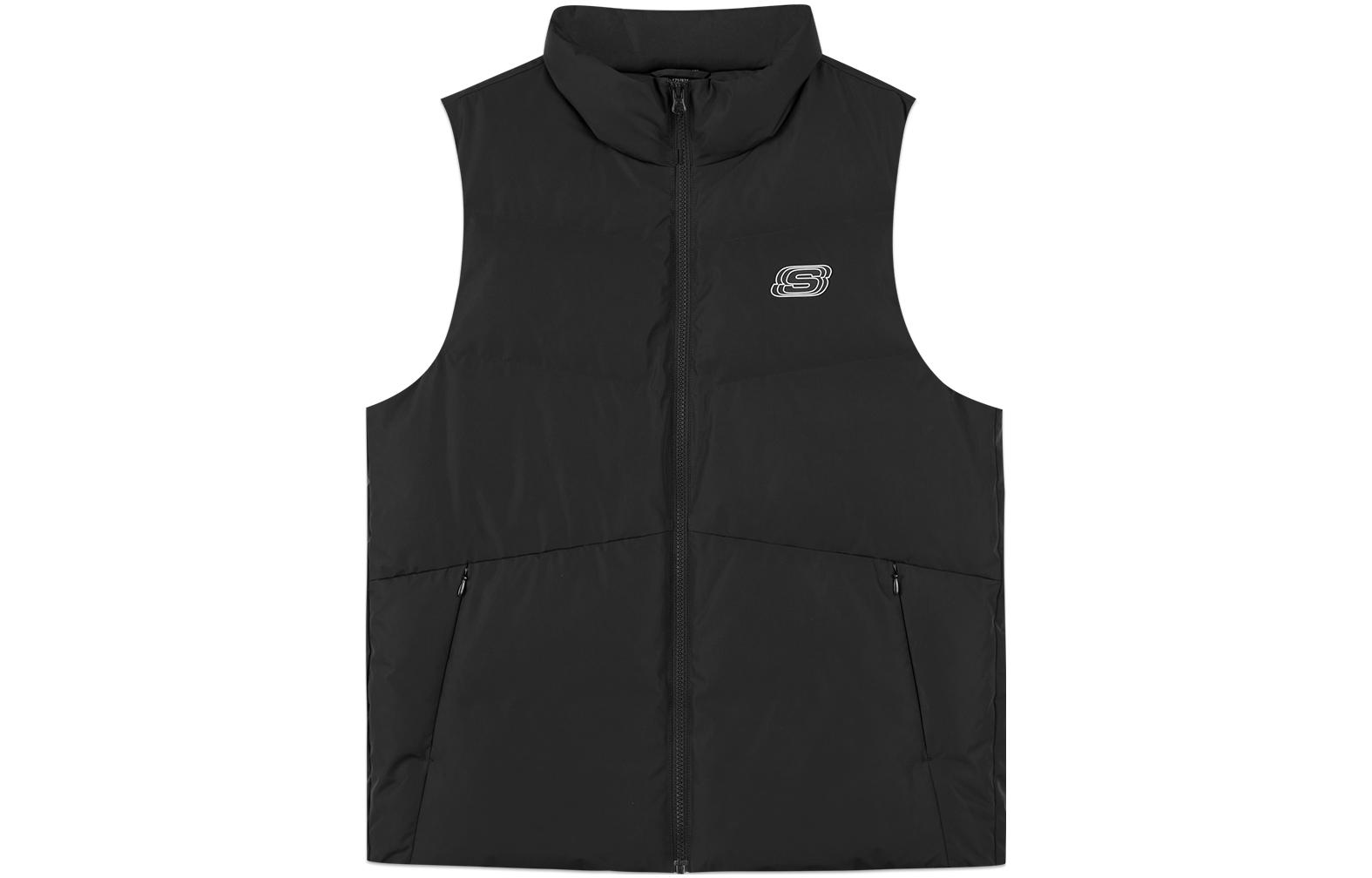 Skechers Мужской цветной жилет угольно-черный, Carbon Black/0018 
Skechers Мужской цветной жилет угольно-черный, Carbon Black/0018