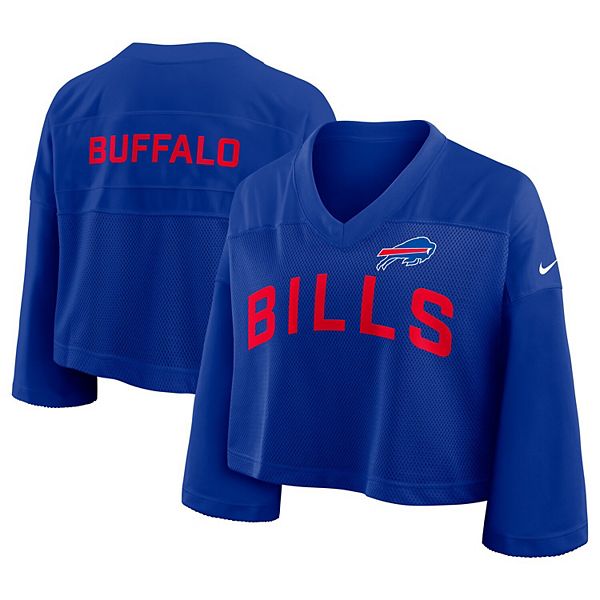 Женская футболка Buffalo Bills Primetime с укороченным кроем и сетчатыми вставками Dri-FIT Nike
Женская футболка Buffalo Bills Primetime с укороченным кроем и сетчатыми вставками Dri-FIT Nike
