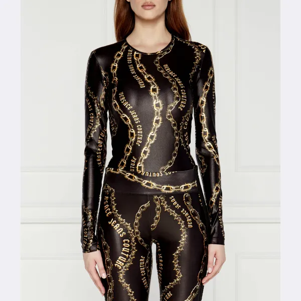 Тонкое подтянутое боди Versace, черный
Тонкое подтянутое боди Versace, черный