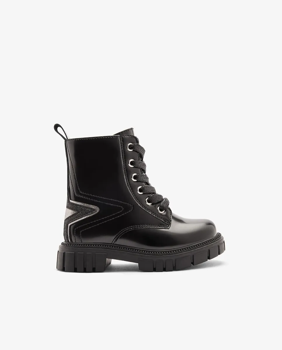 Детские ботинки в стиле милитари, средней высоты, с внутренней молнией Conguitos, черный
Детские ботинки в стиле милитари, средней высоты, с внутренней молнией Conguitos, черный