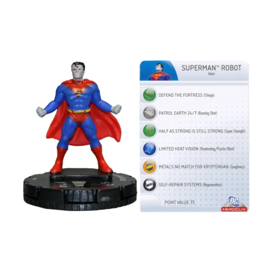 Робот Супермен (фигура BibtB) #100, DC HeroClix - Superman - Singles
Робот Супермен (фигура BibtB) #100, DC HeroClix - Superman - Singles