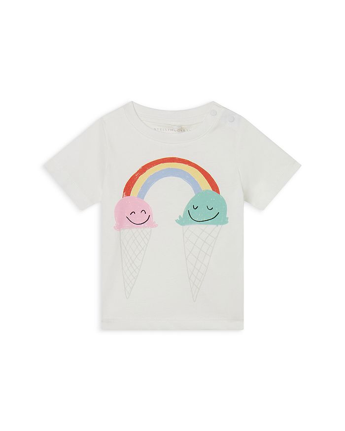 Футболка с принтом радужного мороженого для девочек - Baby Stella McCartney, белый
Футболка с принтом радужного мороженого для девочек - Baby Stella McCartney, белый