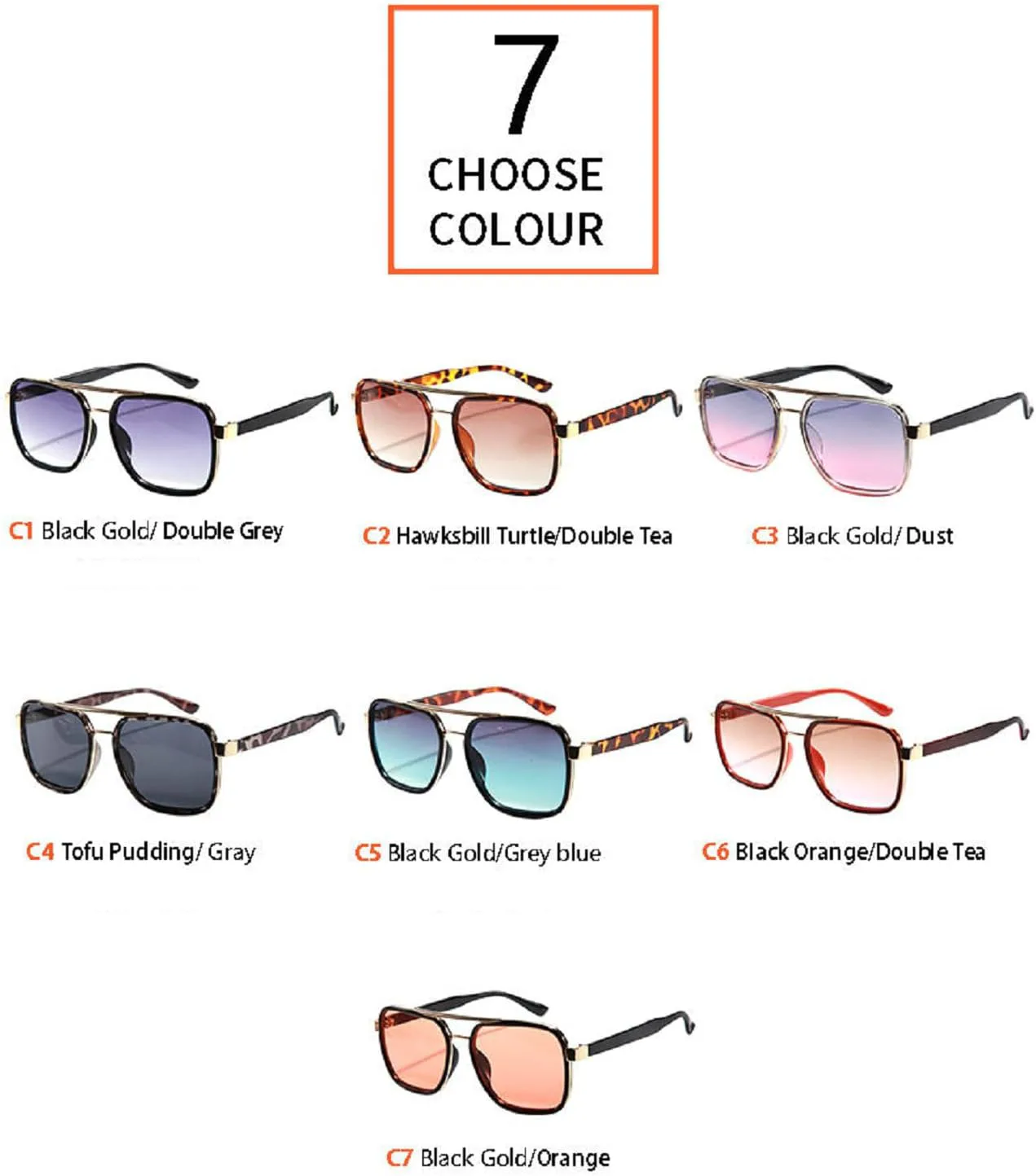 Модные солнцезащитные очки с двойным дужком, квадратной формы, для женщин, роскошные ретро-очки-пилот для мужчин, винтажные женские очки 70-х годов mincl, C3
Модные солнцезащитные очки с двойным дужком, квадратной формы, для женщин, роскошные ретро-очки-пилот для мужчин, винтажные женские очки 70-х годов mincl, C3