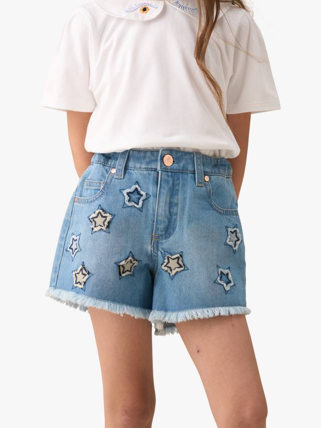 Детские джинсовые шорты с аппликацией Star Angel & Rocket, Blue
Детские джинсовые шорты с аппликацией Star Angel & Rocket, Blue