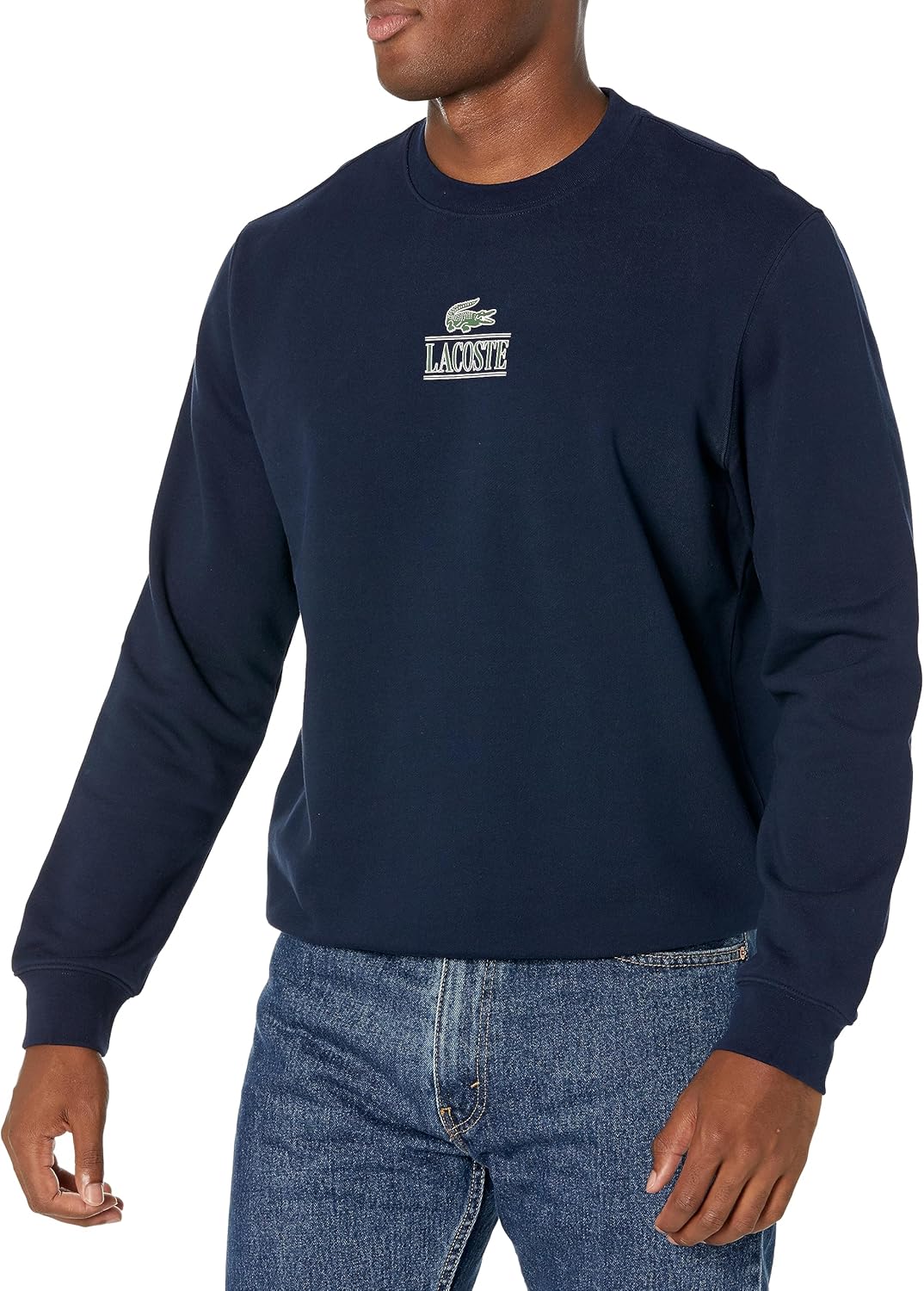 Lacoste мужской Core Collection классический фасон брендированный свитшот с круглым вырезом, Marine
Lacoste мужской Core Collection классический фасон брендированный свитшот с круглым вырезом, Marine
